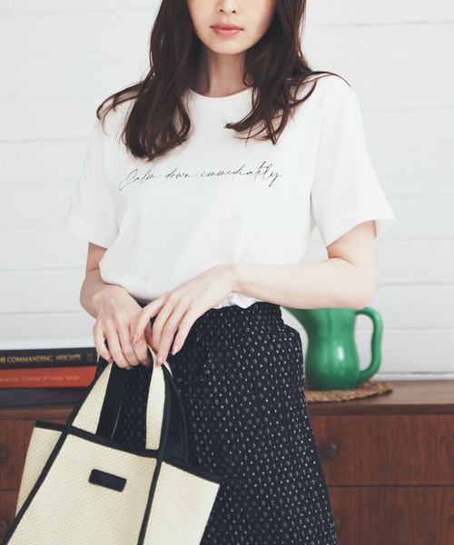 ikka(イッカ)の「【Sサイズ WEB限定】フォトロゴ半袖プリントT(Tシャツ/カットソー・レディース・ホワイト/チャコールグレー/オフホワイト/グレー/ミント/その他1・S/M/L)」の7枚目の写真