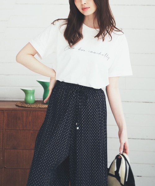 ikka(イッカ)の「【Sサイズ WEB限定】フォトロゴ半袖プリントT(Tシャツ/カットソー・レディース・ホワイト/チャコールグレー/オフホワイト/グレー/ミント/その他1・S/M/L)」の9枚目の写真