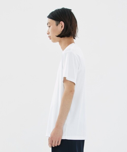 CITY TOKYO(シティトウキョウ)の「スビンコットンフライスTEE(Tシャツ/カットソー・メンズ・ホワイト/ダークグレー/ブラック・2/3/1)」の4枚目の写真