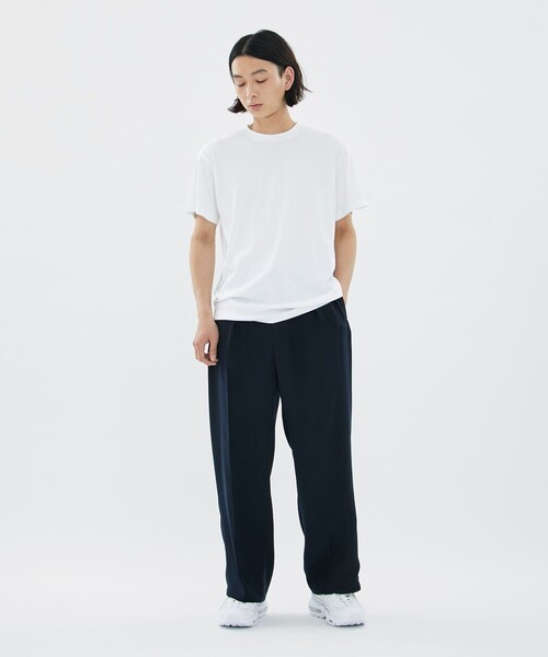 CITY TOKYO(シティトウキョウ)の「スビンコットンフライスTEE(Tシャツ/カットソー・メンズ・ホワイト/ダークグレー/ブラック・2/3/1)」の6枚目の写真