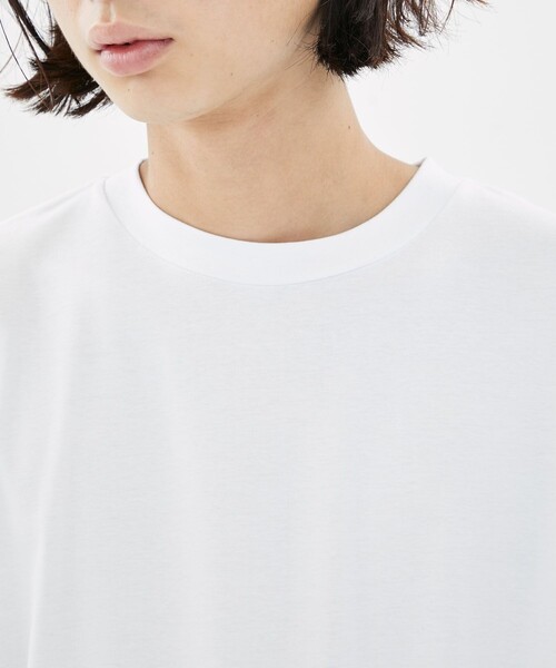 CITY TOKYO(シティトウキョウ)の「スビンコットンフライスTEE(Tシャツ/カットソー・メンズ・ホワイト/ダークグレー/ブラック・2/3/1)」の8枚目の写真