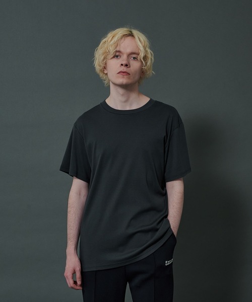 CITY TOKYO(シティトウキョウ)の「スビンコットンフライスTEE(Tシャツ/カットソー・メンズ・ホワイト/ダークグレー/ブラック・2/3/1)」の3枚目の写真