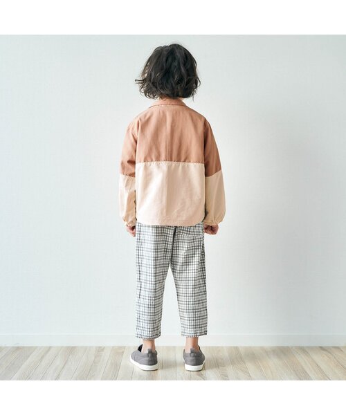 apres les cours（アプレレクール）の「バラエティウィンドブレーカー_撥水加工（ナイロンジャケット・キッズ・ベージュ/サックスブルー/オレンジ/アイボリー・110/120/130/140/100/90/80）」の5枚目の写真