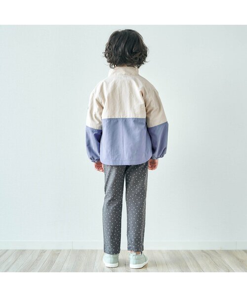 apres les cours（アプレレクール）の「バラエティウィンドブレーカー_撥水加工（ナイロンジャケット・キッズ・ベージュ/サックスブルー/オレンジ/アイボリー・110/120/130/140/100/90/80）」の7枚目の写真