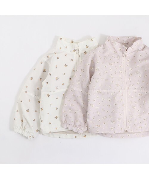 apres les cours（アプレレクール）の「バラエティウィンドブレーカー_撥水加工（ナイロンジャケット・キッズ・ベージュ/サックスブルー/オレンジ/アイボリー・110/120/130/140/100/90/80）」の8枚目の写真