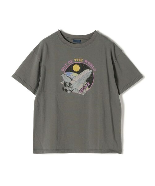 SHIPS（シップス）の「*ロックプリントTEE◆（Tシャツ/カットソー・レディース・チャコールグレー/ダークグレー/グレー系・ONE SIZE）」の4枚目の写真
