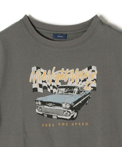 SHIPS（シップス）の「*ロックプリントTEE◆（Tシャツ/カットソー・レディース・チャコールグレー/ダークグレー/グレー系・ONE SIZE）」の7枚目の写真