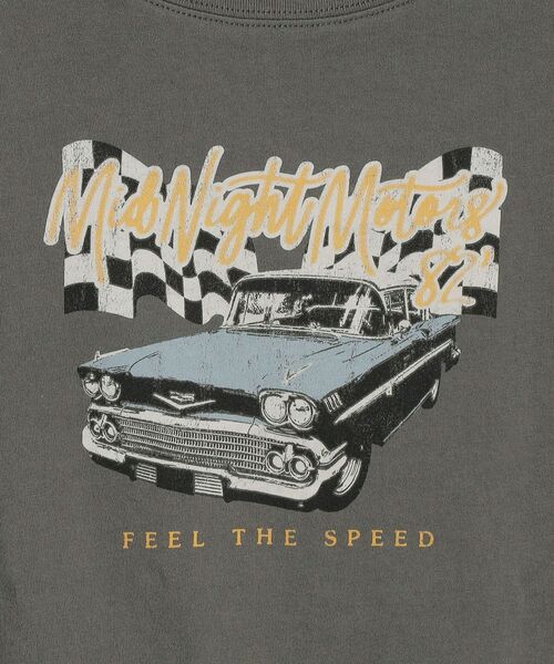 SHIPS（シップス）の「*ロックプリントTEE◆（Tシャツ/カットソー・レディース・チャコールグレー/ダークグレー/グレー系・ONE SIZE）」の10枚目の写真