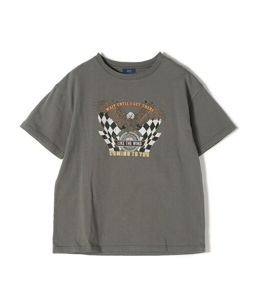 SHIPS（シップス）の「*ロックプリントTEE◆（Tシャツ/カットソー・レディース・チャコールグレー/ダークグレー/グレー系・ONE SIZE）」の12枚目の写真