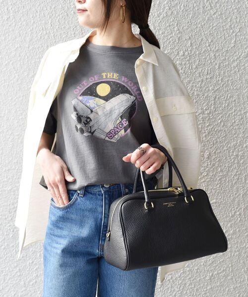 SHIPS（シップス）の「*ロックプリントTEE◆（Tシャツ/カットソー・レディース・チャコールグレー/ダークグレー/グレー系・ONE SIZE）」の15枚目の写真
