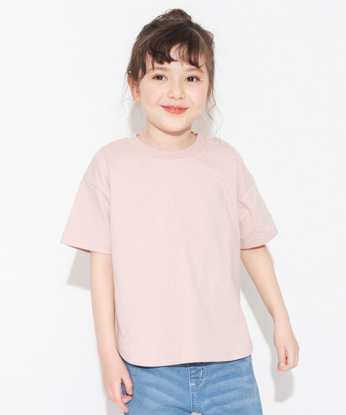 BRANSHES（ブランシェス）の「【WEB限定 / 綿100％】シンプル半袖Tシャツ（Tシャツ/カットソー・キッズ・ベージュ/ピンクベージュ/チャコールグレー/アイボリー・100/120/140/110/130/150）」の14枚目の写真