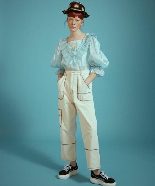 Candy Stripper（キャンディストリッパー）の「CHULIP ORGANDIE ブラウス（シャツ/ブラウス・レディース・ピンク/ライトブルー/ブラック・2）」の17枚目の写真