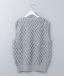 ＜6(ROKU)＞PILE JACQUARD VEST/ベスト 6（ロク）の「＜6(ROKU)＞PILE JACQUARD VEST/ベスト（ベスト