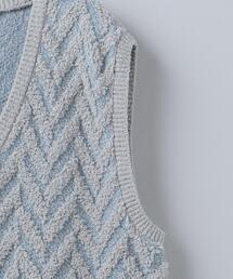 6（ロク）の「＜6(ROKU)＞LOOP JACQUARD VEST/ベスト（ベスト）」 - WEAR