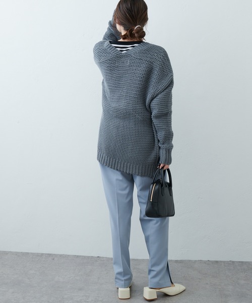 PUAL CE CIN（ピュアルセシン）の「リリーヤーンカーディガン（カーディガン/ボレロ・レディース・ベージュ/グレー/アイボリー・FREE）」の20枚目の写真