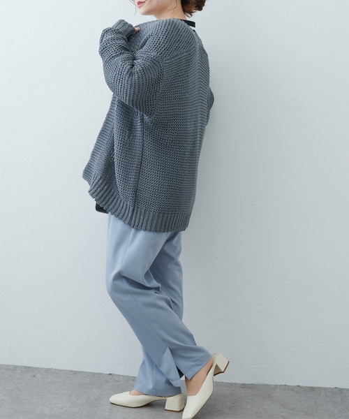 PUAL CE CIN（ピュアルセシン）の「リリーヤーンカーディガン（カーディガン/ボレロ・レディース・ベージュ/グレー/アイボリー・FREE）」の19枚目の写真