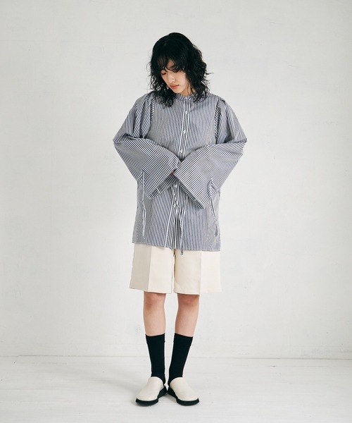 4youstory（フォーユーストーリー）の「【4youstory】袖リボンブラウス（シャツ/ブラウス・レディース・ベージュ/ネイビー/オフホワイト/オレンジ・MEDIUM）」の14枚目の写真