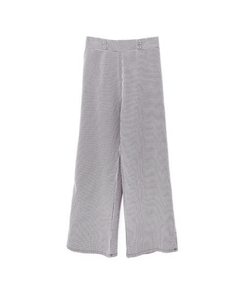 flower(フラワー)の「デイリーギンガムパンツ(その他パンツ・レディース・ブラック/ベージュ・FREE)」の5枚目の写真