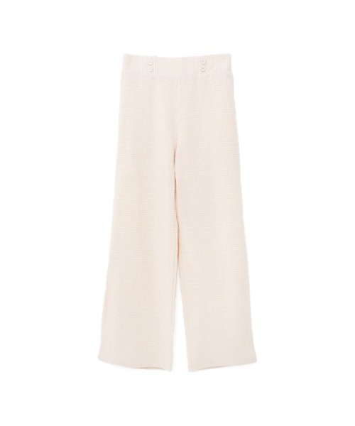 flower(フラワー)の「デイリーギンガムパンツ(その他パンツ・レディース・ブラック/ベージュ・FREE)」の6枚目の写真