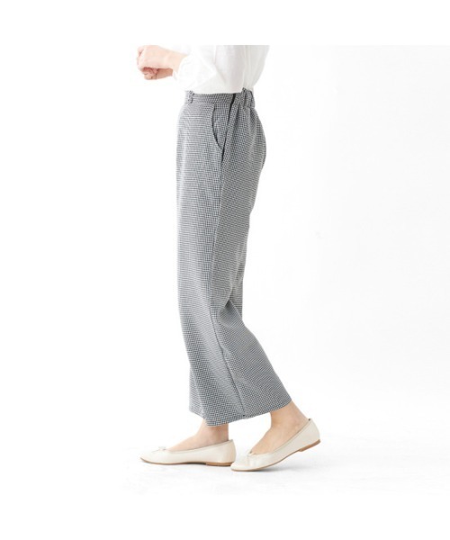 flower(フラワー)の「デイリーギンガムパンツ(その他パンツ・レディース・ブラック/ベージュ・FREE)」の8枚目の写真