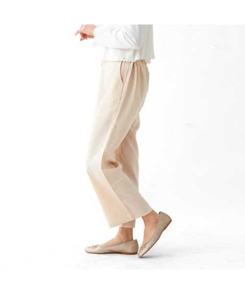 flower(フラワー)の「デイリーギンガムパンツ(その他パンツ・レディース・ブラック/ベージュ・FREE)」の12枚目の写真