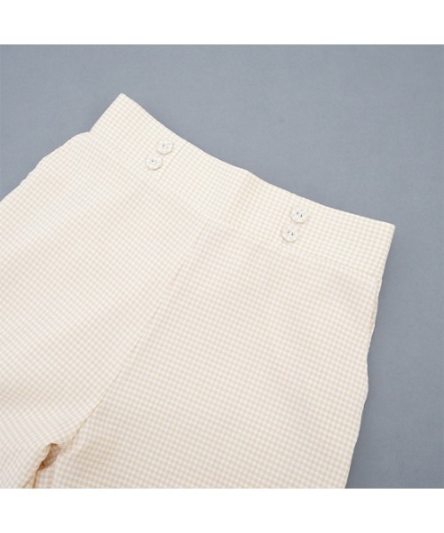 flower(フラワー)の「デイリーギンガムパンツ(その他パンツ・レディース・ブラック/ベージュ・FREE)」の22枚目の写真