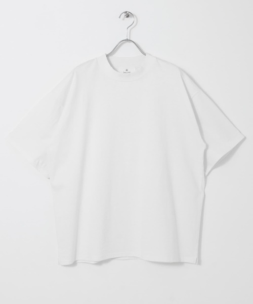 URBAN RESEARCH Sonny Label(アーバンリサーチサニーレーベル)の「USAコットンモックネックTシャツ(Tシャツ/カットソー・メンズ・オフホワイト/ベージュ系その他/チャコールグレー・LARGE/MEDIUM)」の4枚目の写真