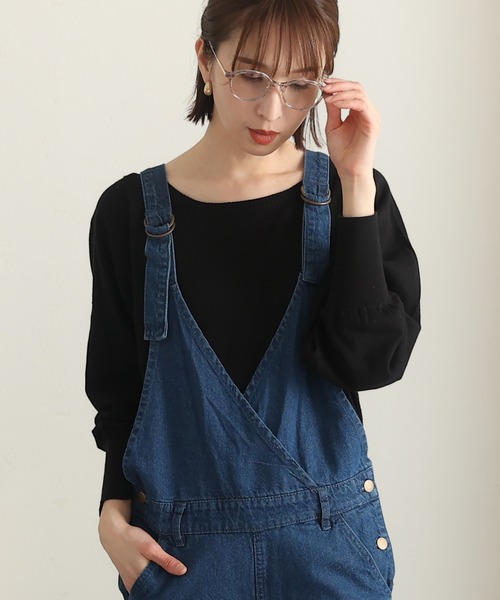 ElegChic(エレグシック)の「コットンバルーンスリーブニット(ニット/セーター・レディース・オフホワイト/ブラック/ベージュ・M/XL/4L)」の4枚目の写真