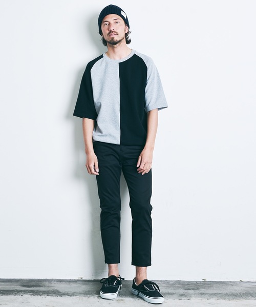 Magine(マージン)の「CTN STRETCH CROPPED TAPERED PANTS:コットン ストレッチ クロップド テーパードパンツ 22SS(チノパンツ・メンズ・ブラック/ベージュ/ネイビー/オリーブ・44/46/48)」の20枚目の写真