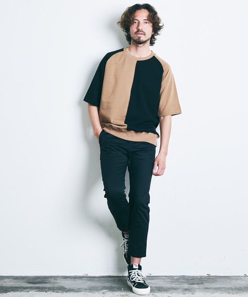 Magine(マージン)の「CTN STRETCH CROPPED TAPERED PANTS:コットン ストレッチ クロップド テーパードパンツ 22SS(チノパンツ・メンズ・ブラック/ベージュ/ネイビー/オリーブ・44/46/48)」の16枚目の写真