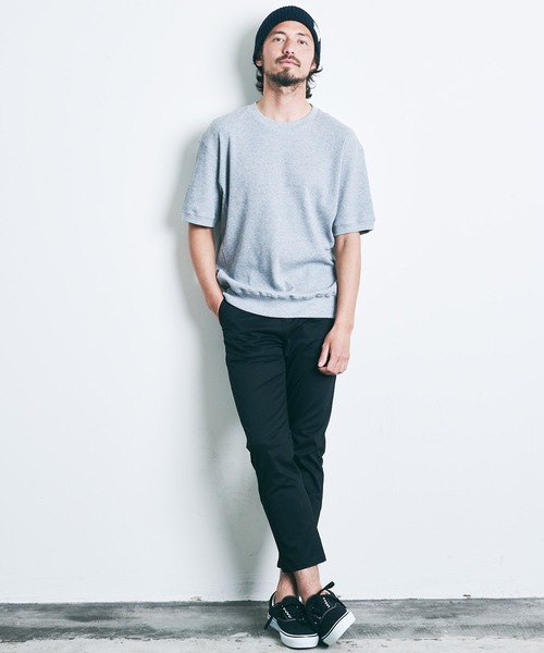 Magine(マージン)の「CTN STRETCH CROPPED TAPERED PANTS:コットン ストレッチ クロップド テーパードパンツ 22SS(チノパンツ・メンズ・ブラック/ベージュ/ネイビー/オリーブ・44/46/48)」の22枚目の写真