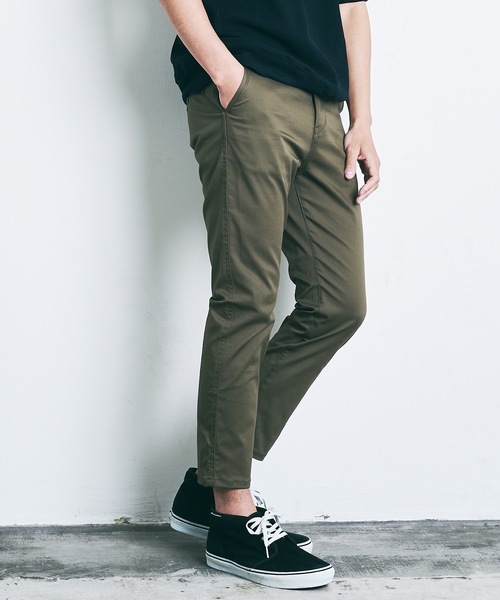 Magine(マージン)の「CTN STRETCH CROPPED TAPERED PANTS:コットン ストレッチ クロップド テーパードパンツ 22SS(チノパンツ・メンズ・ブラック/ベージュ/ネイビー/オリーブ・44/46/48)」の13枚目の写真
