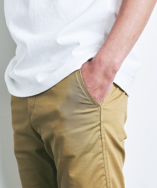 Magine(マージン)の「CTN STRETCH CROPPED TAPERED PANTS:コットン ストレッチ クロップド テーパードパンツ 22SS(チノパンツ・メンズ・ブラック/ベージュ/ネイビー/オリーブ・44/46/48)」の18枚目の写真