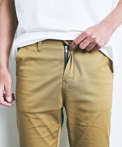 Magine(マージン)の「CTN STRETCH CROPPED TAPERED PANTS:コットン ストレッチ クロップド テーパードパンツ 22SS(チノパンツ・メンズ・ブラック/ベージュ/ネイビー/オリーブ・44/46/48)」の11枚目の写真