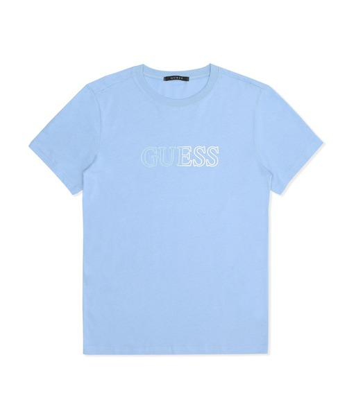 Guess（ゲス）の「Gradation Logo Tee（Tシャツ/カットソー・メンズ・ホワイト/ブラック/ブルー・SMALL/MEDIUM/LARGE/X-LARGE）」の3枚目の写真
