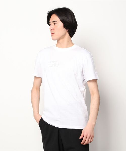 Guess（ゲス）の「Gradation Logo Tee（Tシャツ/カットソー・メンズ・ホワイト/ブラック/ブルー・SMALL/MEDIUM/LARGE/X-LARGE）」の7枚目の写真