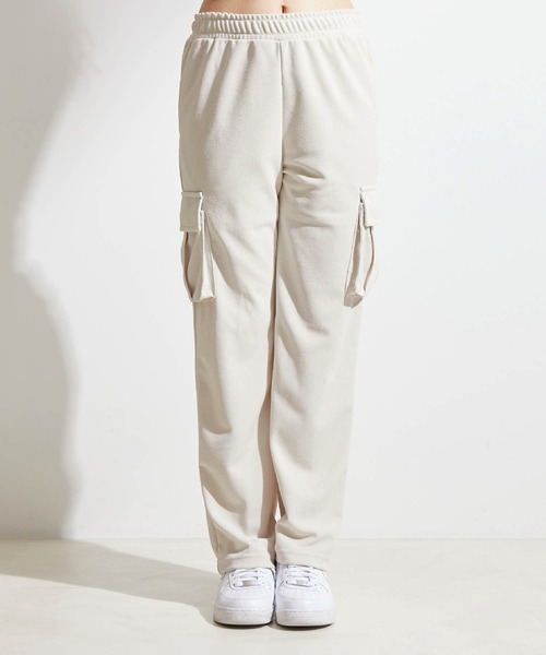 NERGY（ナージー）の「BP ジョーゼットカーゴパンツ（カーゴパンツ・レディース・チャコールグレー/オフホワイト・FREE）」の14枚目の写真