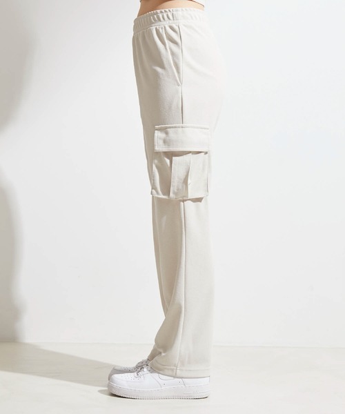 NERGY（ナージー）の「BP ジョーゼットカーゴパンツ（カーゴパンツ・レディース・チャコールグレー/オフホワイト・FREE）」の16枚目の写真