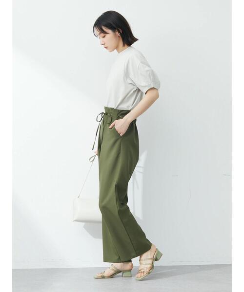 Green Parks(グリーンパークス)の「・ELENCARE DUE ハトメ付ワイドパンツ(その他パンツ・レディース・ブラック/カーキ/レッド・FREE)」の12枚目の写真