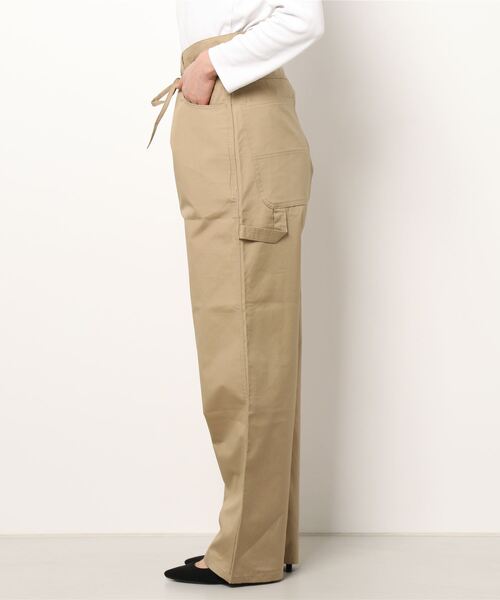 MONITALY（モニタリー）の「MONITALY | ドロップクロッチペインターパンツ WOMEN（その他パンツ・レディース・ベージュ/オリーブ・32）」の3枚目の写真