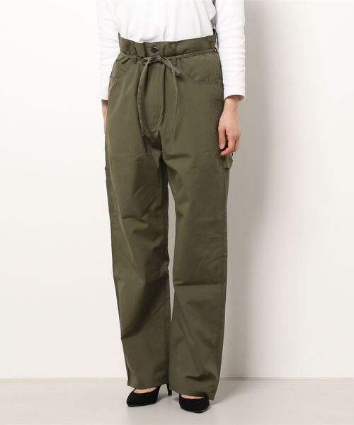 MONITALY（モニタリー）の「MONITALY | ドロップクロッチペインターパンツ WOMEN（その他パンツ・レディース・ベージュ/オリーブ・32）」の16枚目の写真