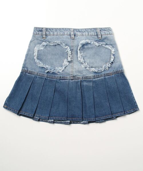 XU(エックスユー)の「【XU/エックスユー】gradation denim skirt/デニムスカート ミニスカート プリーツスカート(デニムスカート・レディース・ブラック/ブルー・M)」の12枚目の写真