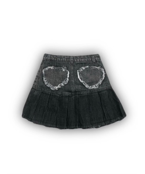 XU(エックスユー)の「【XU/エックスユー】gradation denim skirt/デニムスカート ミニスカート プリーツスカート(デニムスカート・レディース・ブラック/ブルー・M)」の7枚目の写真