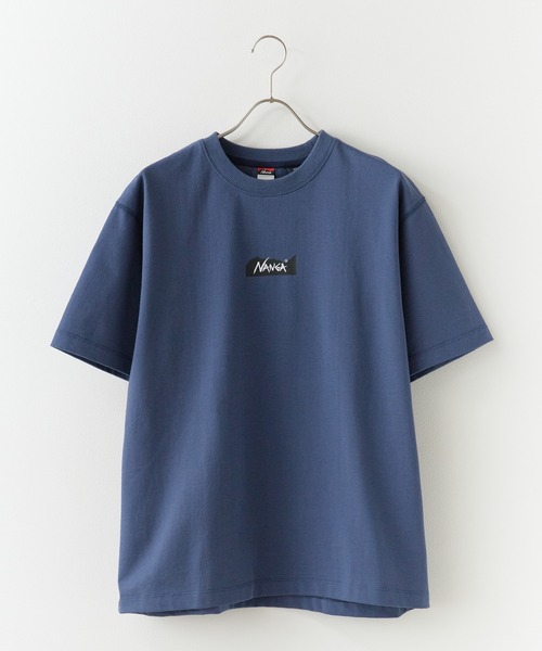 NANGA（ナンガ）の「NANGA/ナンガ ECO HYBRID MT LOGO TEE ロゴTシャツ 2026年春夏（Tシャツ/カットソー・メンズ・ホワイト/ブラック/ネイビー/キャメル/グレー/レンガ・L/XL/M/S）」の4枚目の写真