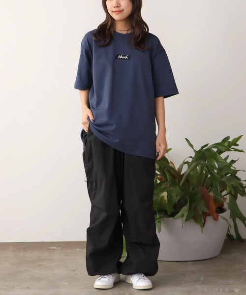 NANGA（ナンガ）の「NANGA/ナンガ ECO HYBRID MT LOGO TEE ロゴTシャツ 2026年春夏（Tシャツ/カットソー・メンズ・ホワイト/ブラック/ネイビー/キャメル/グレー/レンガ・L/XL/M/S）」の10枚目の写真