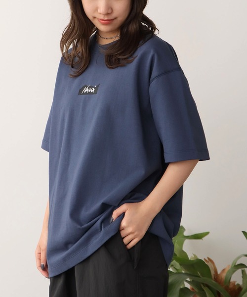 NANGA（ナンガ）の「NANGA/ナンガ ECO HYBRID MT LOGO TEE ロゴTシャツ 2026年春夏（Tシャツ/カットソー・メンズ・ホワイト/ブラック/ネイビー/キャメル/グレー/レンガ・L/XL/M/S）」の9枚目の写真