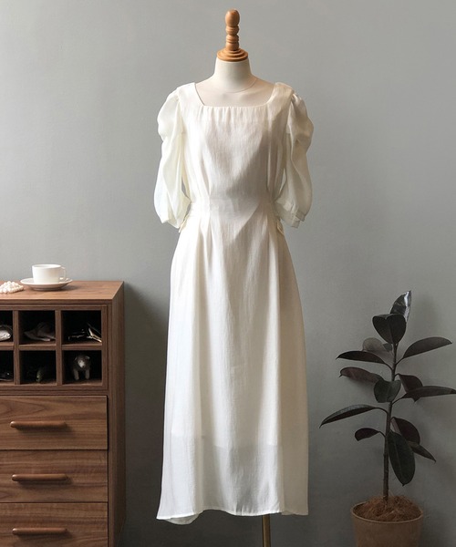 aimoha(アイモハ)の「ふんわりワンピース (SS)(ワンピース・レディース・ブルー/オフホワイト・MEDIUM/LARGE)」の19枚目の写真