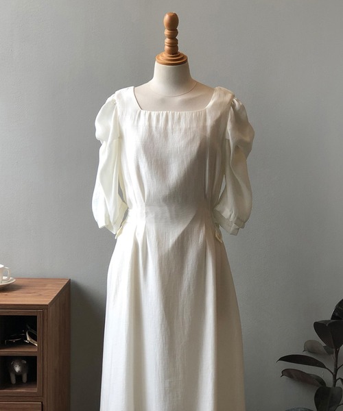 aimoha(アイモハ)の「ふんわりワンピース (SS)(ワンピース・レディース・ブルー/オフホワイト・MEDIUM/LARGE)」の20枚目の写真