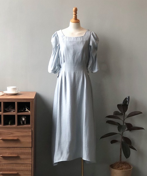 aimoha(アイモハ)の「ふんわりワンピース (SS)(ワンピース・レディース・ブルー/オフホワイト・MEDIUM/LARGE)」の17枚目の写真