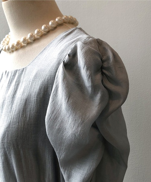aimoha(アイモハ)の「ふんわりワンピース (SS)(ワンピース・レディース・ブルー/オフホワイト・MEDIUM/LARGE)」の10枚目の写真